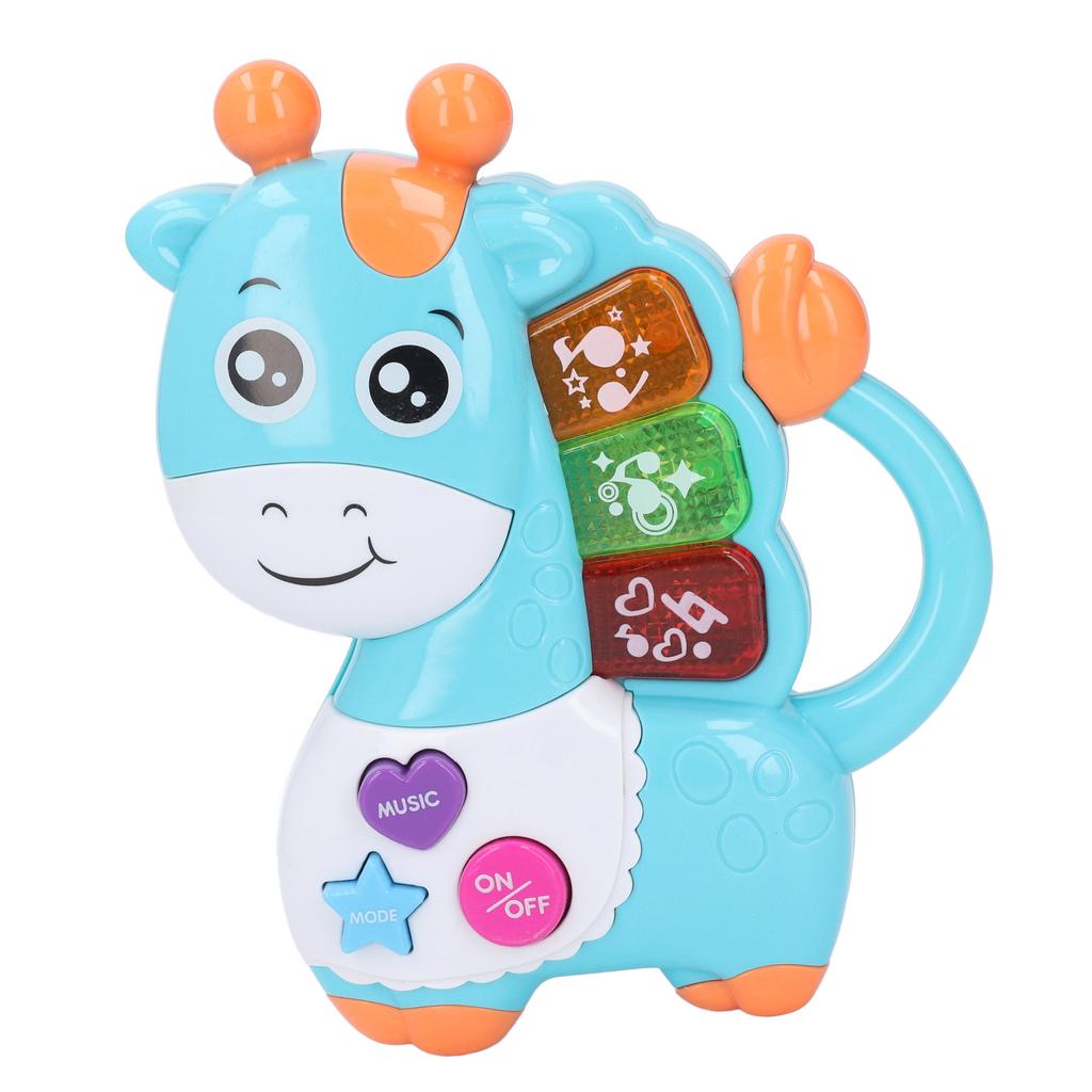 Pädagogisches Giraffen-Tastaturspielzeug Tier Baby Musikalisches Spielzeug Cartoon Giraffe Elektronisches Klavierspielzeug für