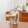 1PC Resin Creative Abstract Character Key Storage Tray Entrance Entrance Wedding Gift Home Decoration for Newcomers
