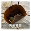 New solid color mother and child bag simple trendy portable tote large capacity retro spring fashion shoulder bag