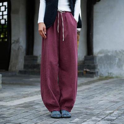 Lantern Pants Autumn Winter Loose Retro Plus Size Women Pants