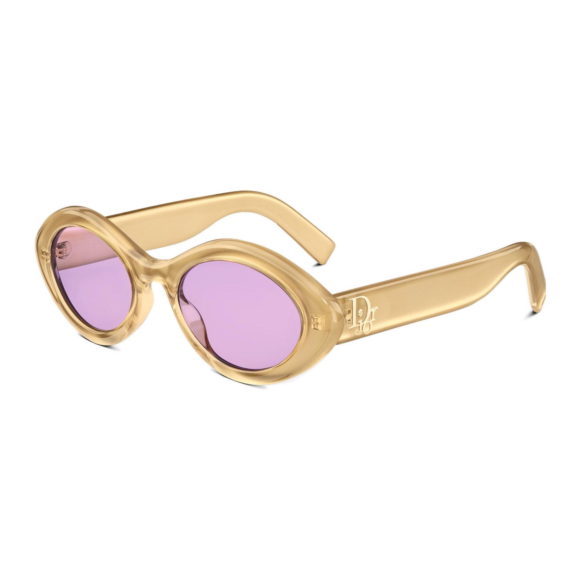 Dior Fashion Trend Versatile Oval Sunglasses Men sunglasses Gold LCKYR1IXR_6SG0 Gold,53