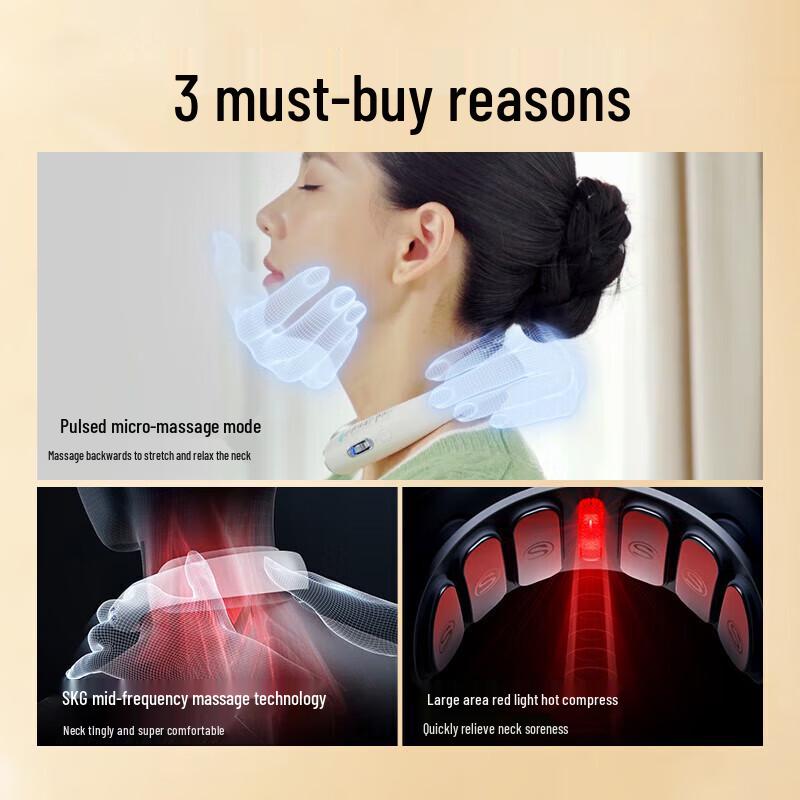 SKG K5-2 Neck Massager with Red Light Heat