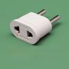 Adaptor universal de călătorie rotund-plat: Convertor de priză UE, SUA, Australia (Soclu cu două găuri)