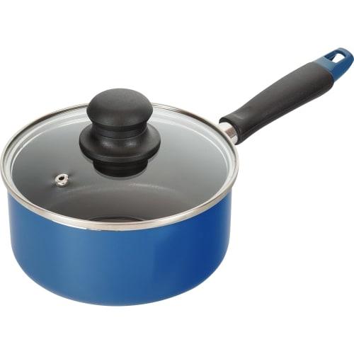 

Wahei Freiz Kachikore Saucepan, 16cm, Blue, Fluoroplastic Coating, PFOA-Free, Induction/Gas Compatible, RB-2912