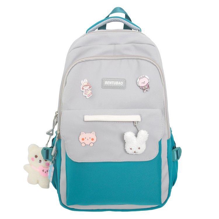 Schoolbag New Junior High School Schoolbag Female Tide Brand Large Capacity Backpack Men's Casual Versatile Ins Backpack Japanese Travel Bag
