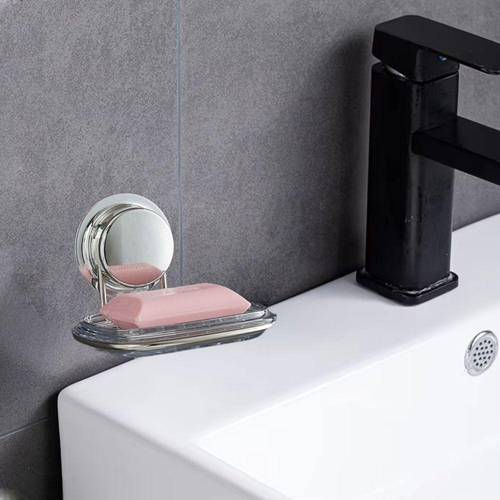 No Punch Soap Sponge Holder Suction Cup Soap Rack Portable Soap Dish for Shower  Toilet
