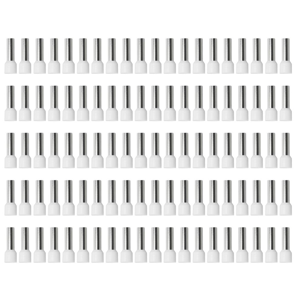 100Pcs Insulated Ferrule Pin Crimp Terminals EU Style Cord End Connectors 6 AWG E16 18