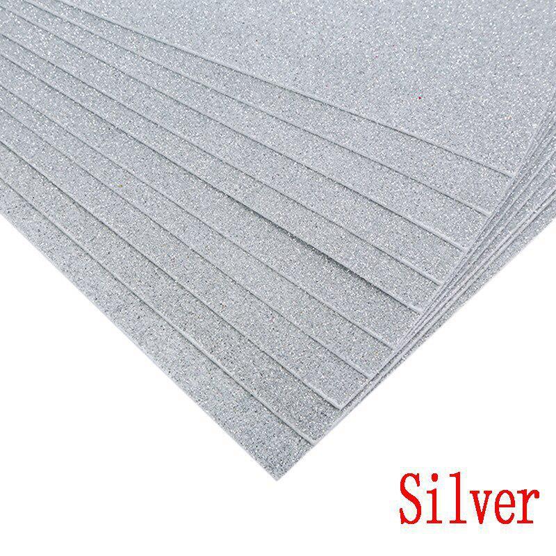 

10 шт./пакет толщиной 2 мм, листовой порошок, блестящий, яркий, губчатый, вспененный, бумага, детский сад, сделай сам, ручная работа, принадлежности для свадебной вечеринки серебряный