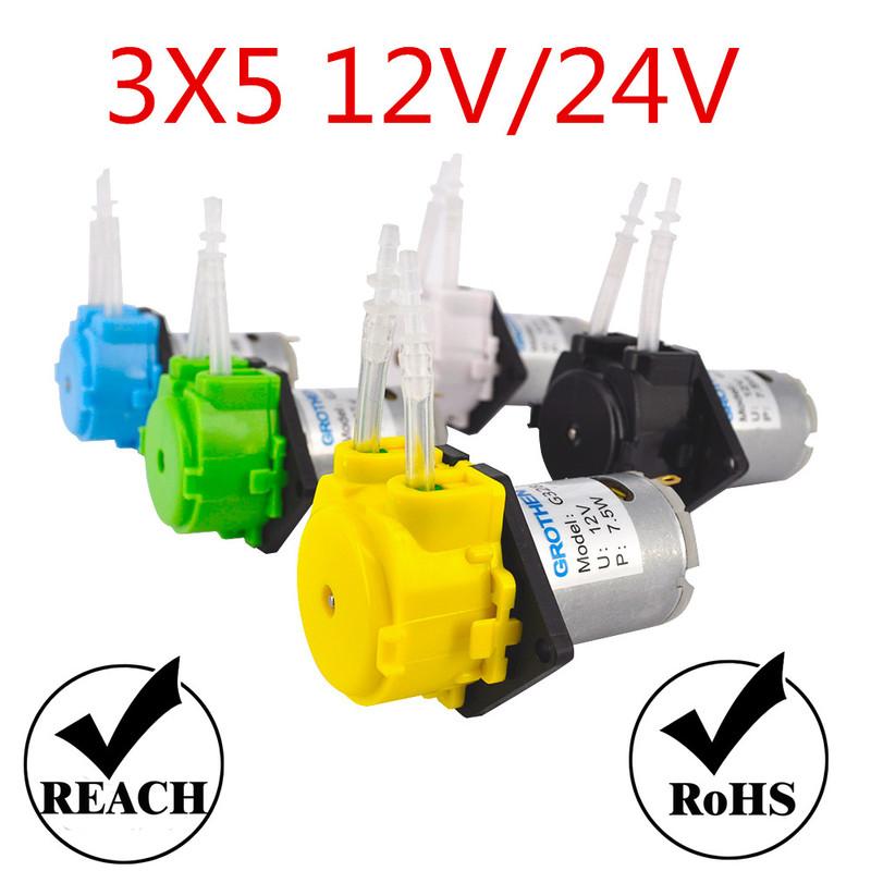 Dosing pump Peristaltic dosing pump for aquarium lab 3*5 12V /24V WHITE