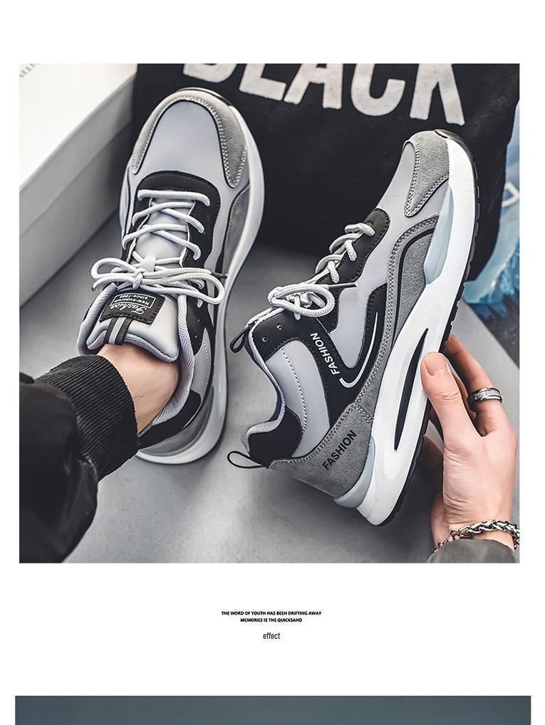 Men's Big Cotton Warm Winter Sneakers - Youth Casual Dad Shoes in Large Sizes