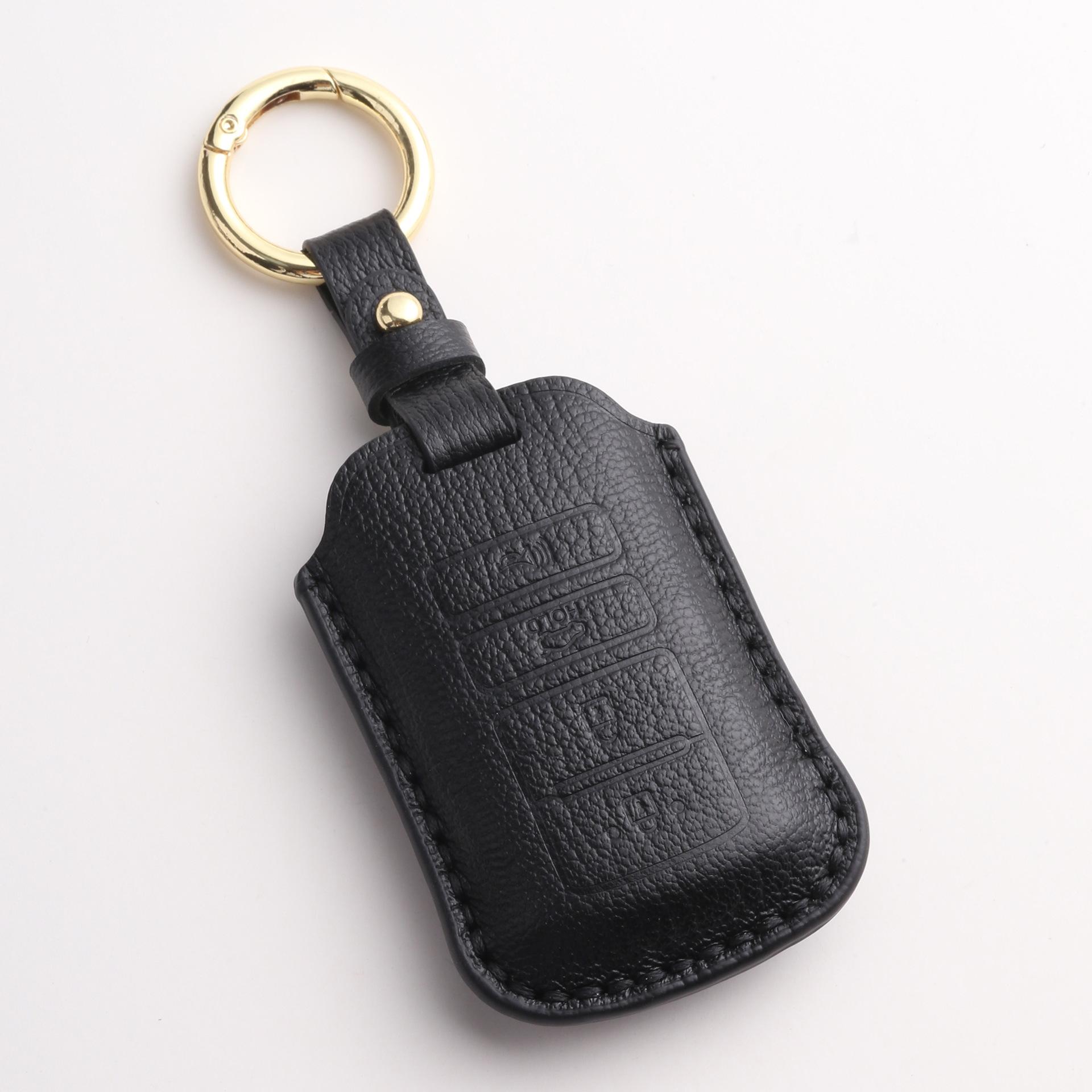 

Customized key protective cover is suitable for Kia KIA genuine leather K9 car key bag purely handmade high-end cowhide чёрный
