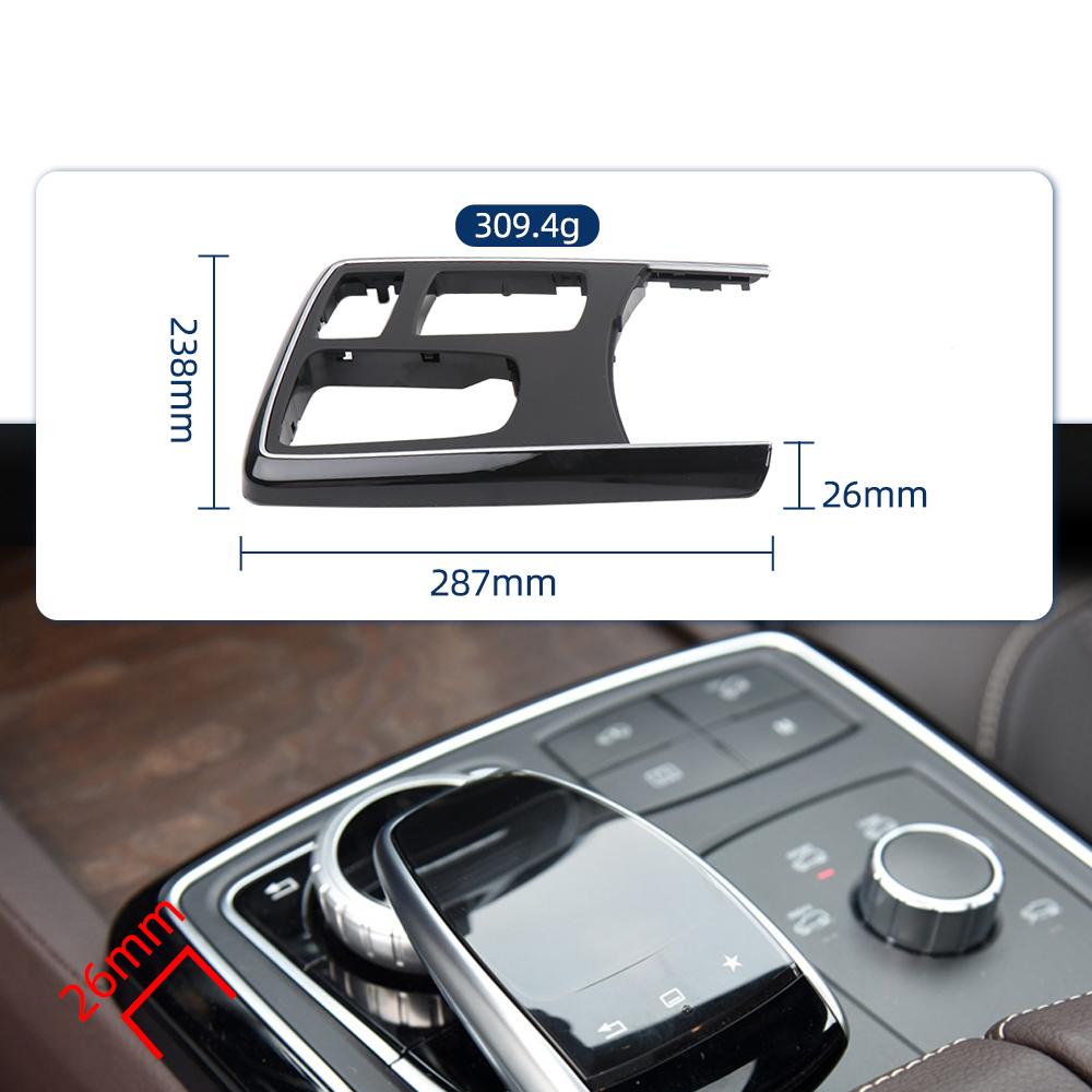 Center Console Multifunctional Operation Panel Cover Decorative Trim for Mercedes Benz W166 GL GLE 2012-2019 OE 1666800803