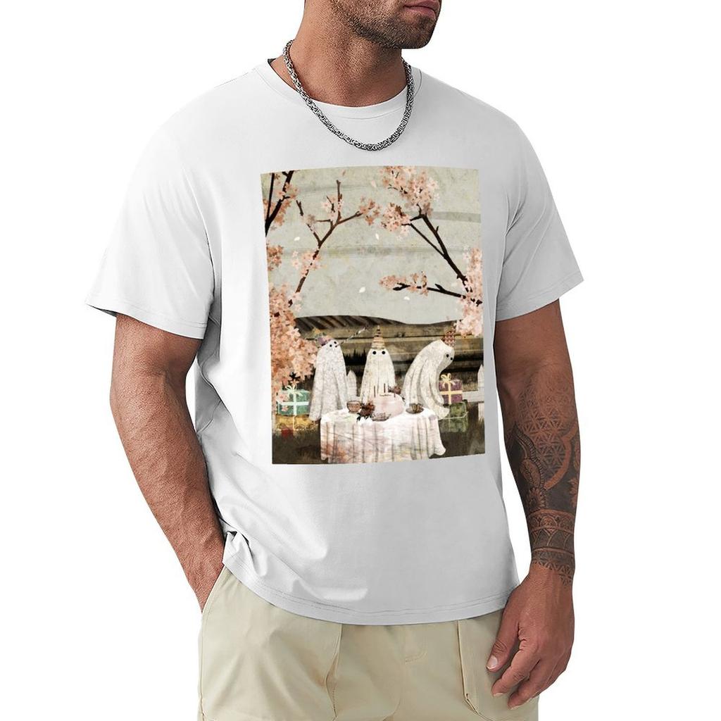 Ghost Birthday Party Tshirt Thanksgiving Casual Tee