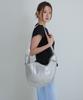 Awesome Studio Faux Leather Shoulder Bag Silver