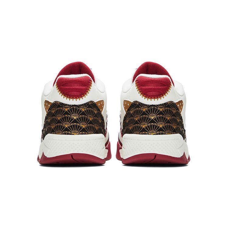 Asics Gel-Fuse Artisan Series New Year Limited Edition Retro Versatile Thick Sole Leather Low-Top Retro Basketball Shoes Unisex Sneaker 1203A590-600