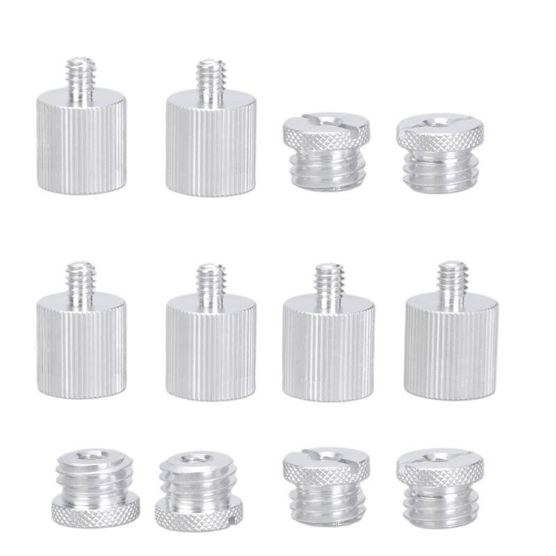 1/4in to 5/8in Aluminum Adapter for 1/4 Thread Rangefinder Tripod Adapter Converter Threaded Screw Adapter