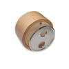 falado Mini Wooden Animal Rotary Music Box with Cute Deer Ornament (Tune “You Are My Sunshine”), Beige
