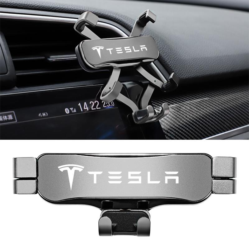 

ABS Car Phone Holder 360 Rotation Gravity Auto Grip Bracket For Tesla Model 3 Highland 2023 Model S Model X Model Y Model Y-Eur