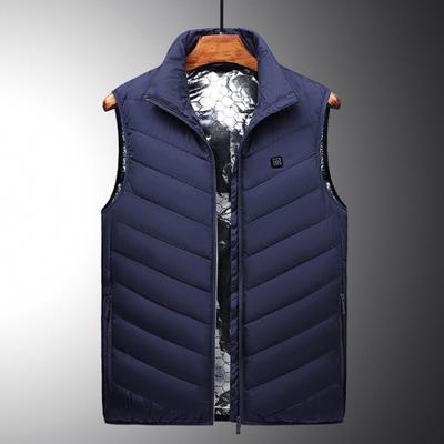Unisex Heated Waistcoat USB Heating Jacket 3 Temp Modes 2 Zones Vest Coat Stand Collar Windproof Insulated Electric Thermal Coat