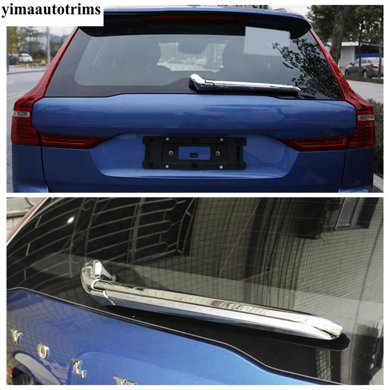 Rear Window Wiper Arm Decoration Protection Cover Trim For VOLVO XC60 2018 - 2024 ABS Chrome Accessories Exterior Refit Kit
