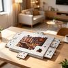 1000-Piece Felt Puzzle Mat with Folding Stand - Portable Educational Puzzle Board for Kids