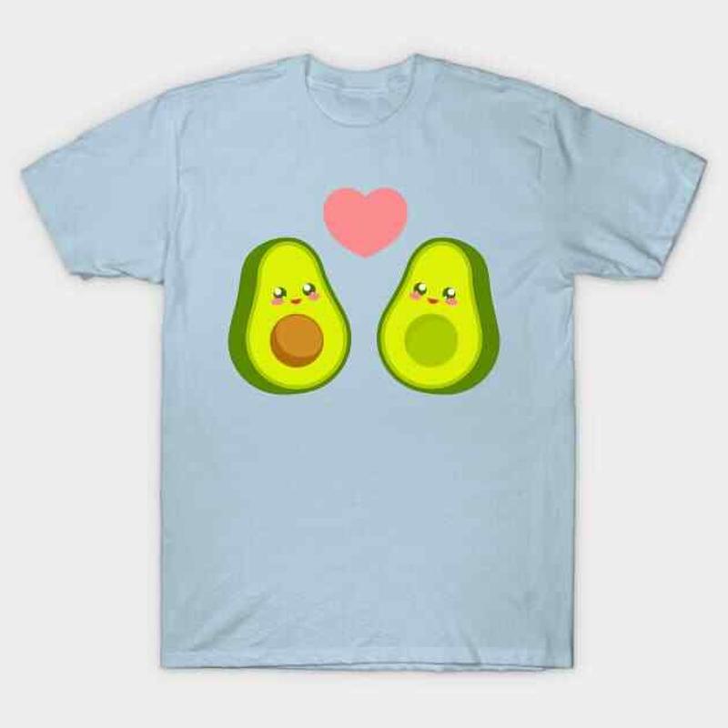 Avocado Couple In Love T Shirt S 5XL Fast Shipping