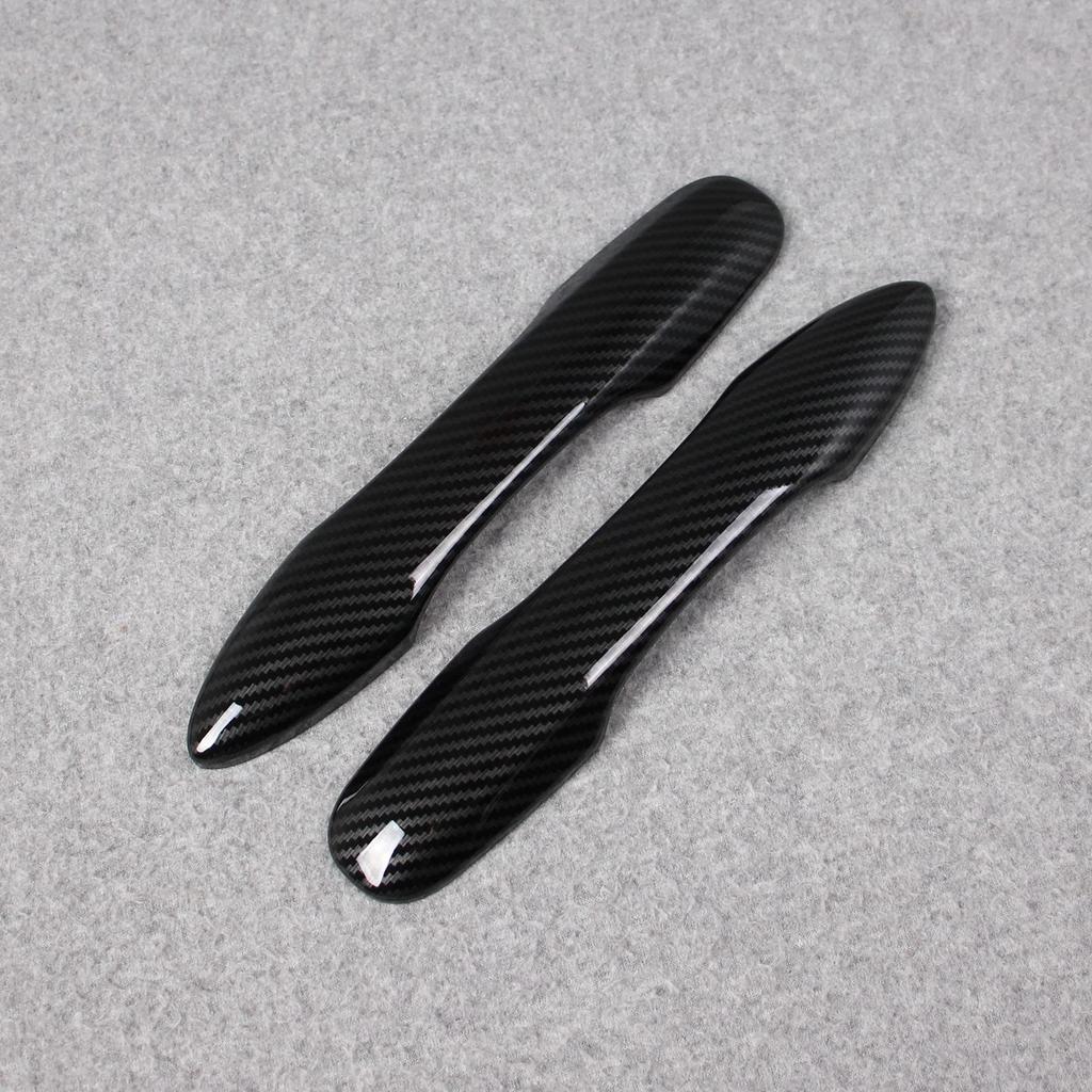 RUIQ Toyota Aqua MX Series Exclusive Exterior Outer Door Handle Cover Knob Full Cover Type Exclusively Designed for Toyota Aqua Carbon (Black Fiber)