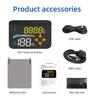 3.5-inch Car HUD Head-up Display OBD2 + GPS Universal LED Windshield Speedometer