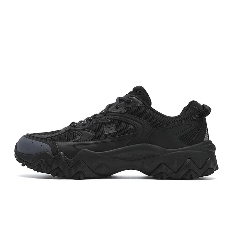 FILA Oakmont 2S Fashion Versatile Simple Comfortable Trendy Wear-Resistant Breathable Low-Top Casual Shoes Men sneaker Black F12M522120FBK