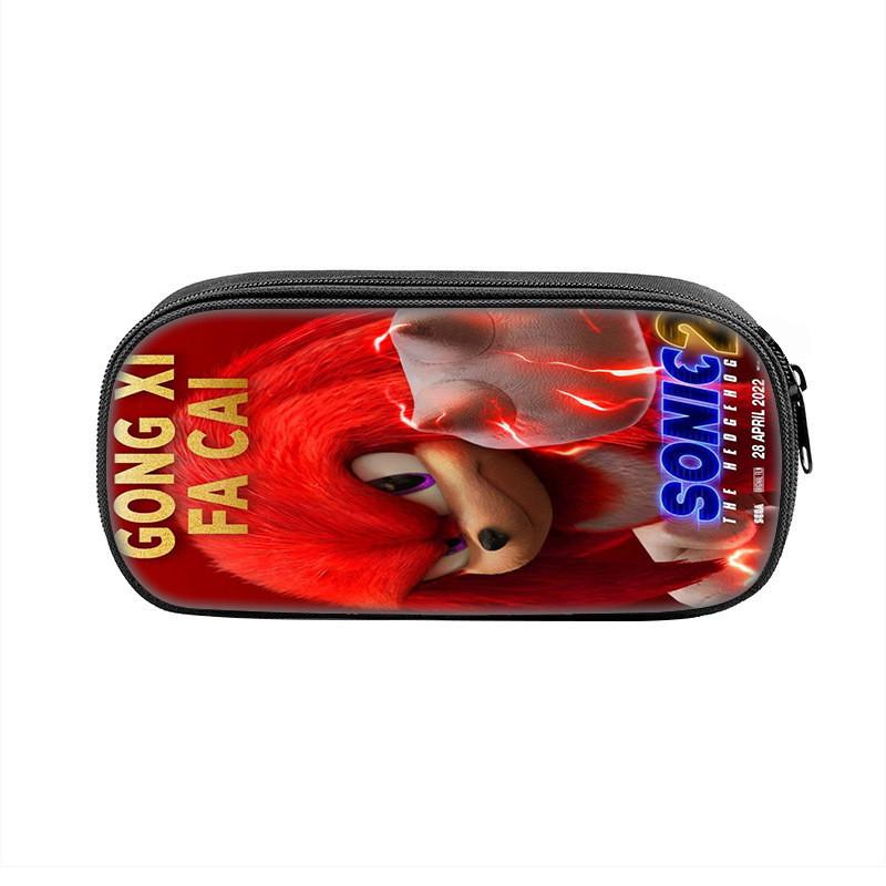 Sonic The Hedgehog Pencil Case With Nylon Material For School Students And Collectors