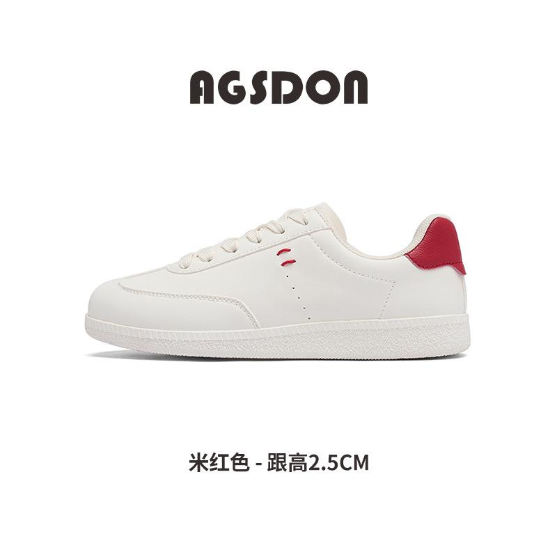 

Augustine flat-soled white shoes women s 2025 new autumn college style sports board shoes round head classic German training shoes 40