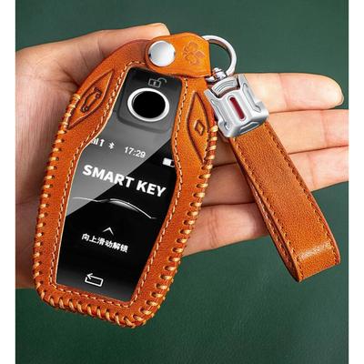 Car Leather Fob LED Display Key Case Holder Cover for BMW 5 7 Series G11 G12 G30 G31 G32 I8 I12 I15 G01 G02 G05 G07 X3 X4 X5 X7