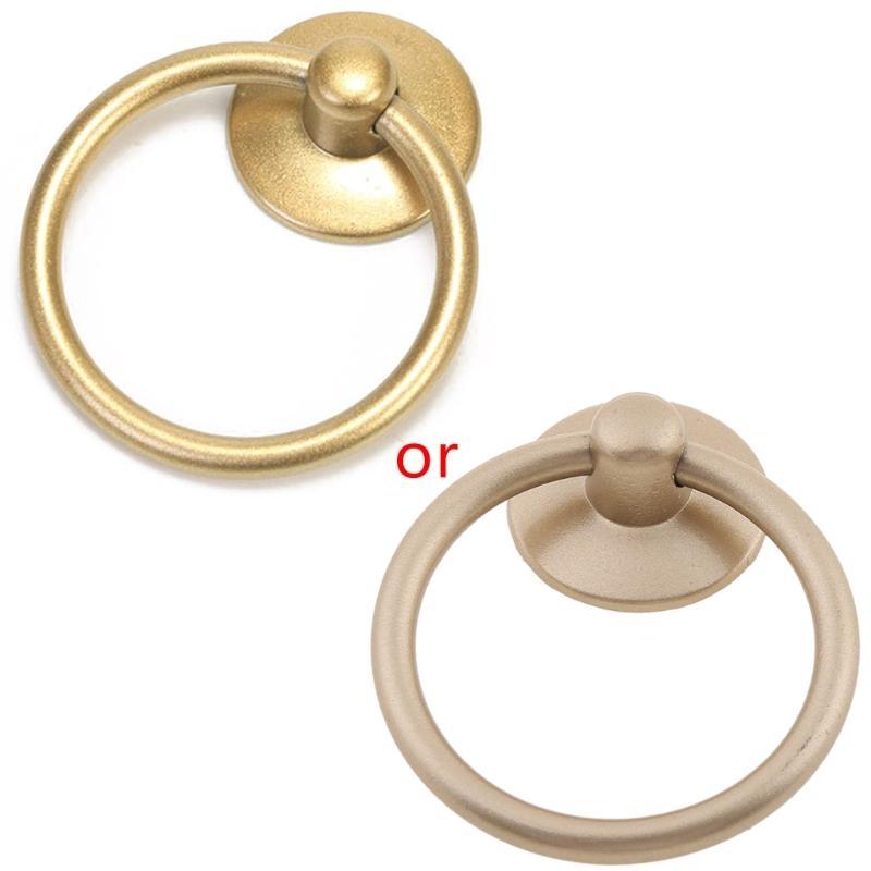 Cabinet Ring Handle Mini Retro Drawer Pull Creative Decor Small Furniture Ha