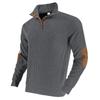 American Style Jacquard Ribbed Stand Collar Western Cowboy Men's Long Sleeve Sports Hoodie