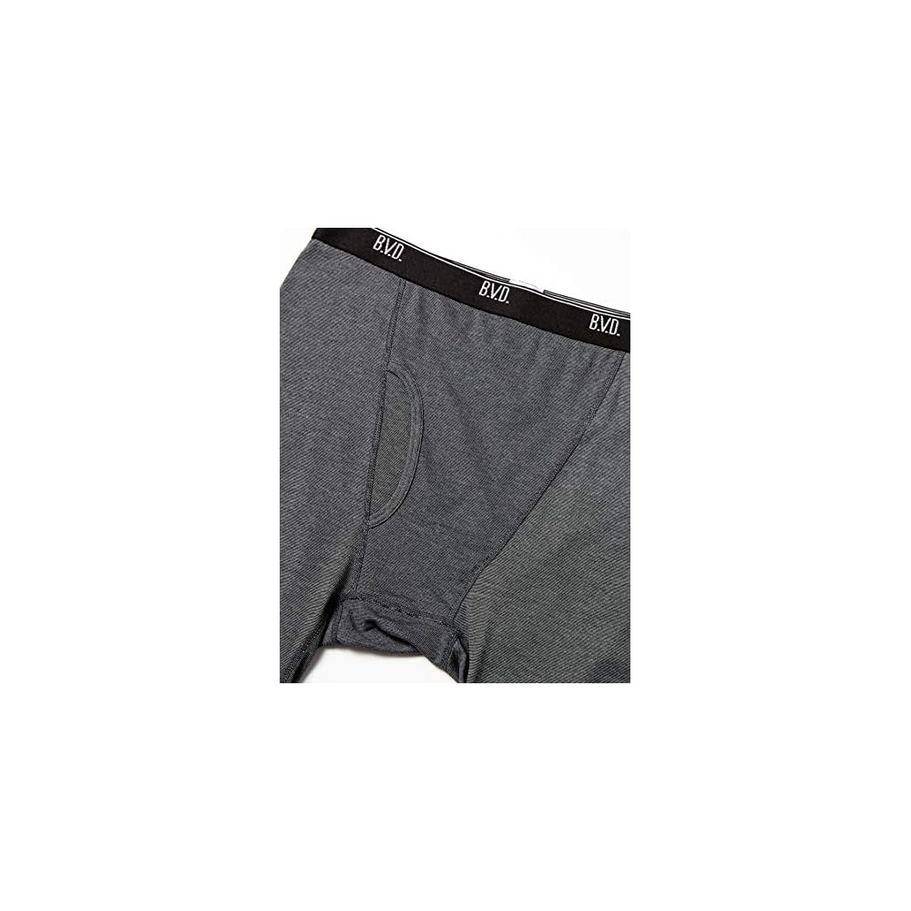 BVD Boxer Briefs, Open Front, Long Boxer, 3-Pack Assorted Set, Moisture-Wicking, Relaxed Fit,