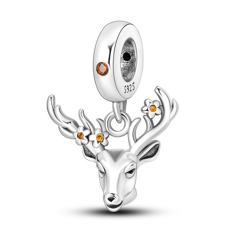 925 Silver Fashion Dinosaurs Cats Dog Lions Animal Charms Beads Fit Diy 925 Original Bracelet DIY Birthday Jewelry For Women