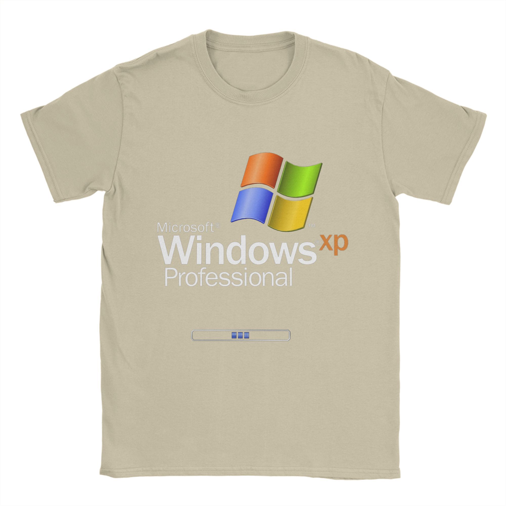 

Чоловіча футболка Windows Xp Вінтажні бавовняні футболки З круглим вирізом З коротким рукавом Футболка Дорослий одяг XL