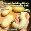 Knuspriger Erdnuss-Stressball Quetschspielzeug Baustein Knackig Handgemachter Ball ASMR Sensorisch Anti-Stress-Spielzeug