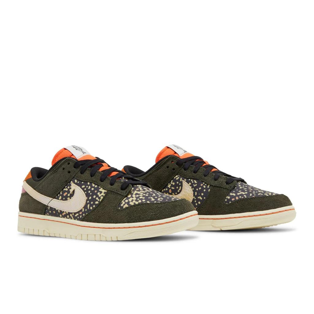 Nike Dunk Low SE 'Gone Fishing - Rainbow Trout' (Unisex) Sequoia / Safety Orange / Desert Berry / Alabaster Skate Shoes FN7523 300