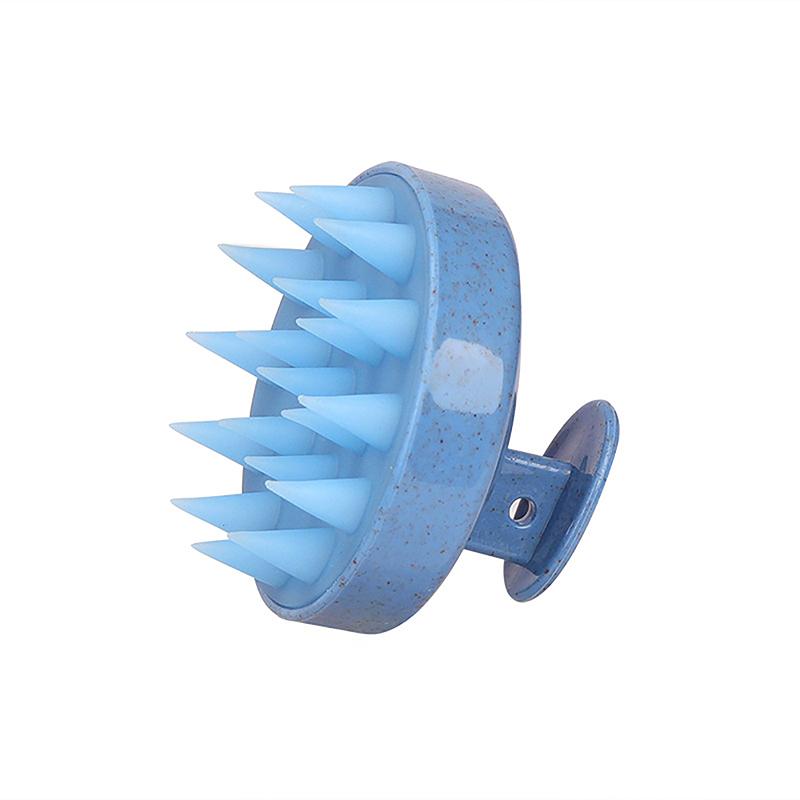 

Щетка для шампуня из пшеничной соломы. Тщательно очистите кожу головы. Массаж кожи головы. Простая пенная щетка для массажа головы. Щетка для шампуня. синий