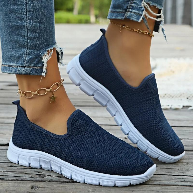 2024 Summer Sneakers Slip on Flat Shoe Women's Casual Loafers Walking Shoe Outdoor Mesh Soft Bottom Sports