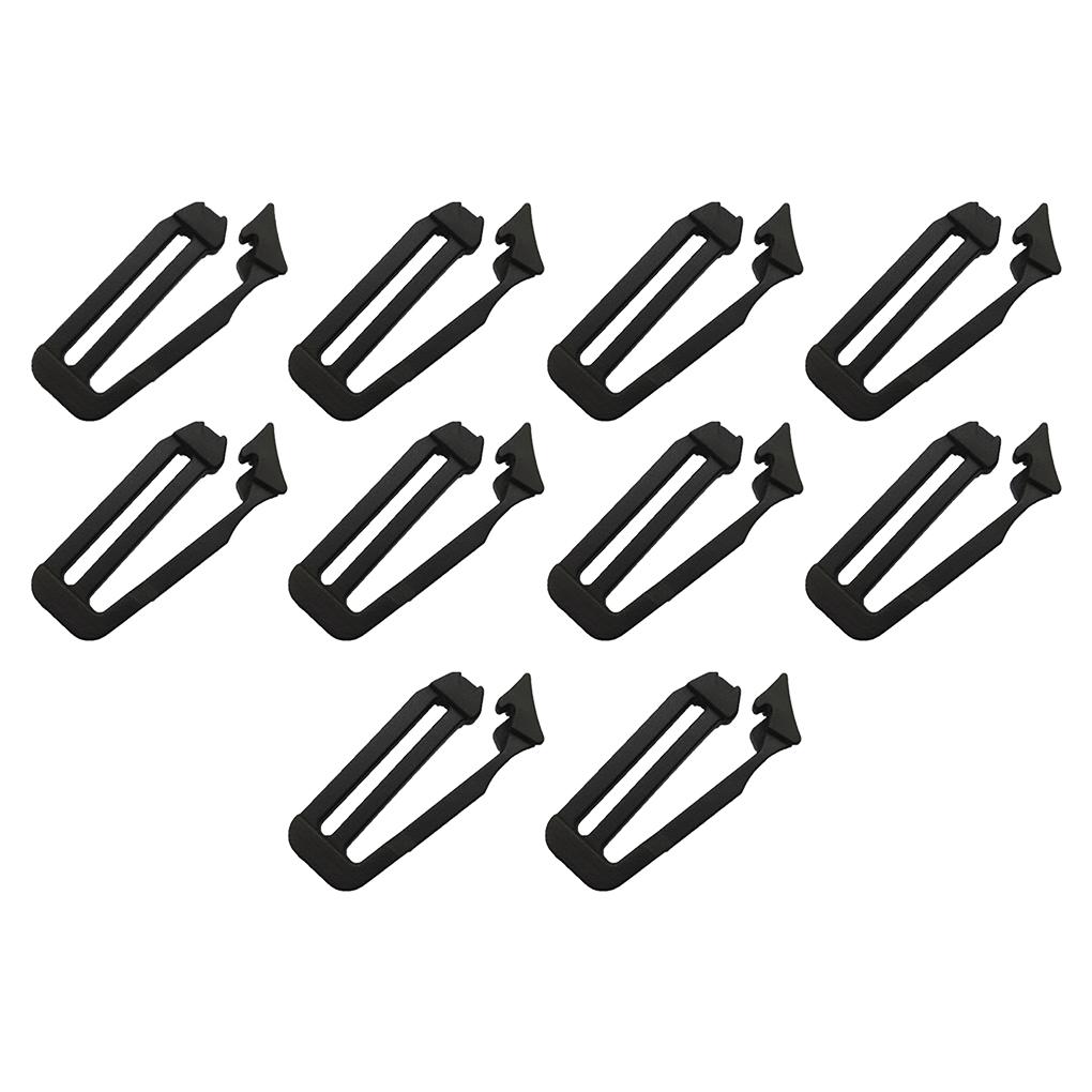 

10pack/lot Heavy-duty And Flexible Webbing Bag Link Buckle For Hiking Gear Lightweight And Compact