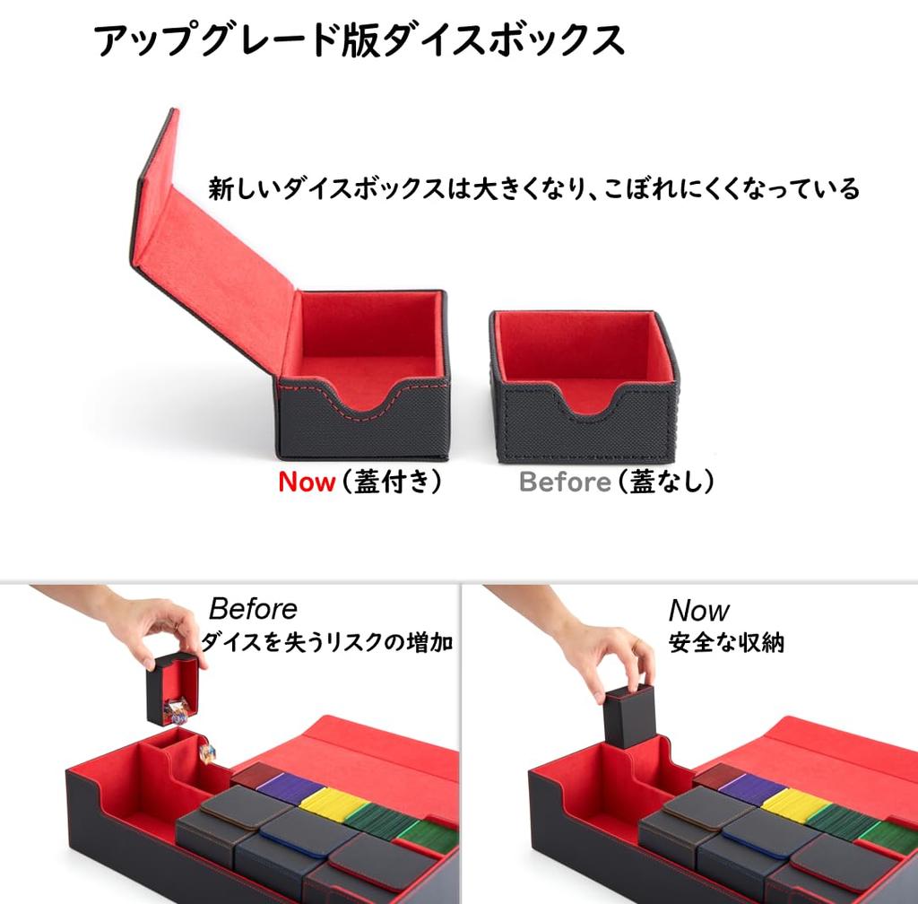 Deck Case Trading Card Case Card Storage Box Card Case Prema Dame Can Storage Case verwendet für Pokeka MTG und verschiedene Karteninnenseiten "Can Yu-Gi-Oh!