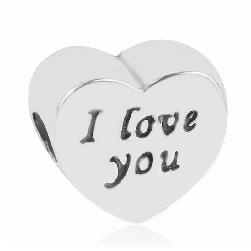 Nan Grand Daughter Best Friend Heart Beads Fits Charm Bracelet&Bangle DIY Women Jewelry Making