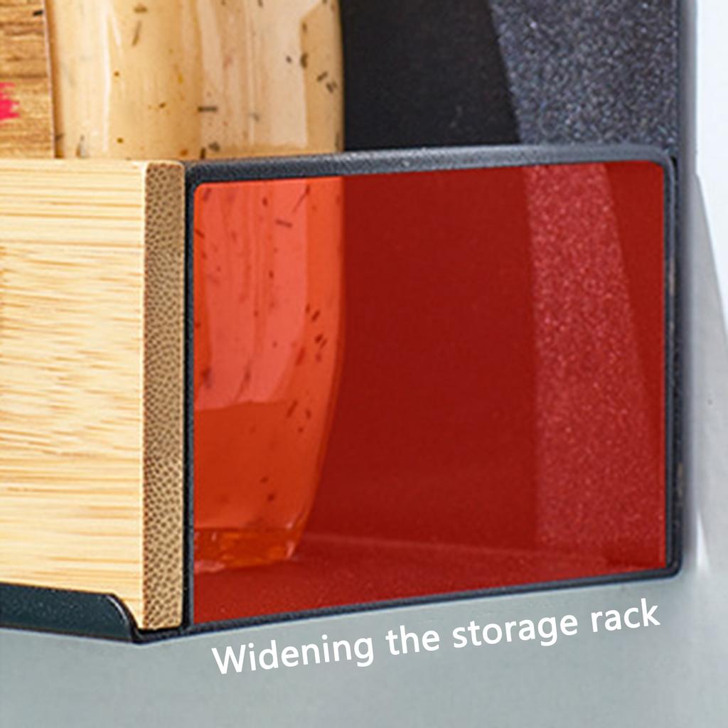 Magnetic Wall Mount Shelf for Kitchen Fridge Side No Drilling Storage Rack with Multipurpose Function