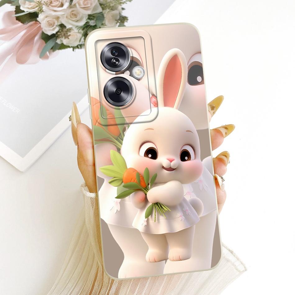 For OPPO A79 5G Cute Cat Flower Cartoon Phone Case For Oppo A79 CPH2553 CPH2557 Shockproof Soft Silicone Covers Bumper