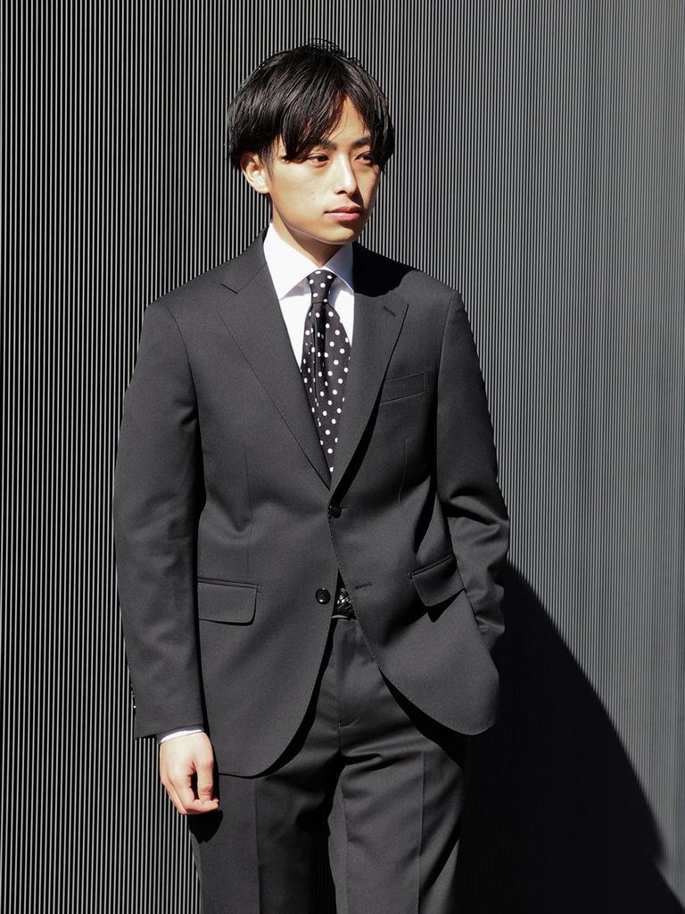 Anzug Basic Uni 2-Knopf-Anzug SCHWARZ M [BEAMS HEART] Herren