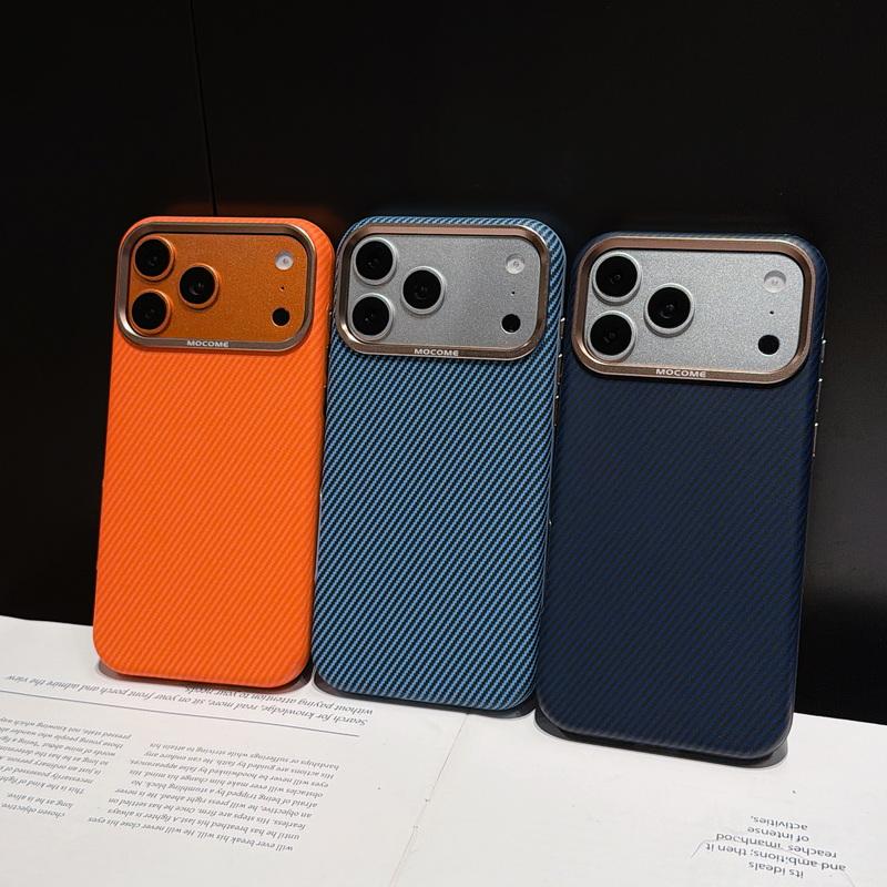 Case For iPhone 17 Pro Max Luxury Carbon Fiber Texture Leather Hybrid TPU Built-in Metal Plate Strong Magnetic Cover For iPhone 16 15 14 13 Pro Max