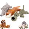 Giocattolo Grande per Cani Resistente al Morso Giocattolo Peluche Sonoro Leone Lupo Elefante Cartone Animato Giocattolo per Animali Domestici Giocattolo Canino Stridente per Cani Piccoli e Medi