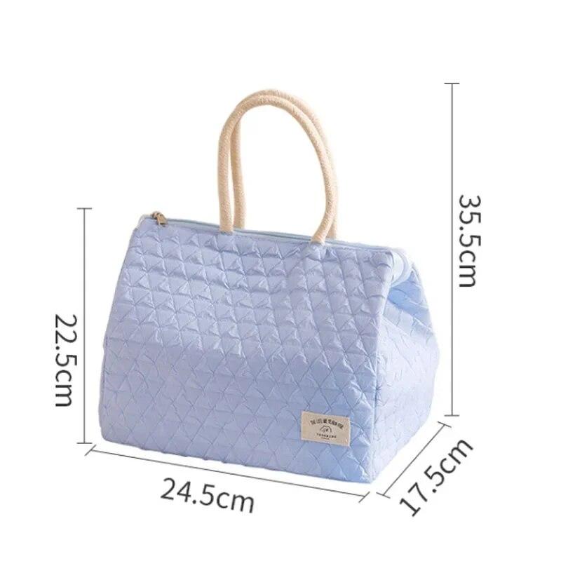 Borsa per il pranzo portatile Borsa per riso con cintura isolante, semplice e alla moda, di grande capacità, per impiegati